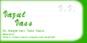 vazul vass business card